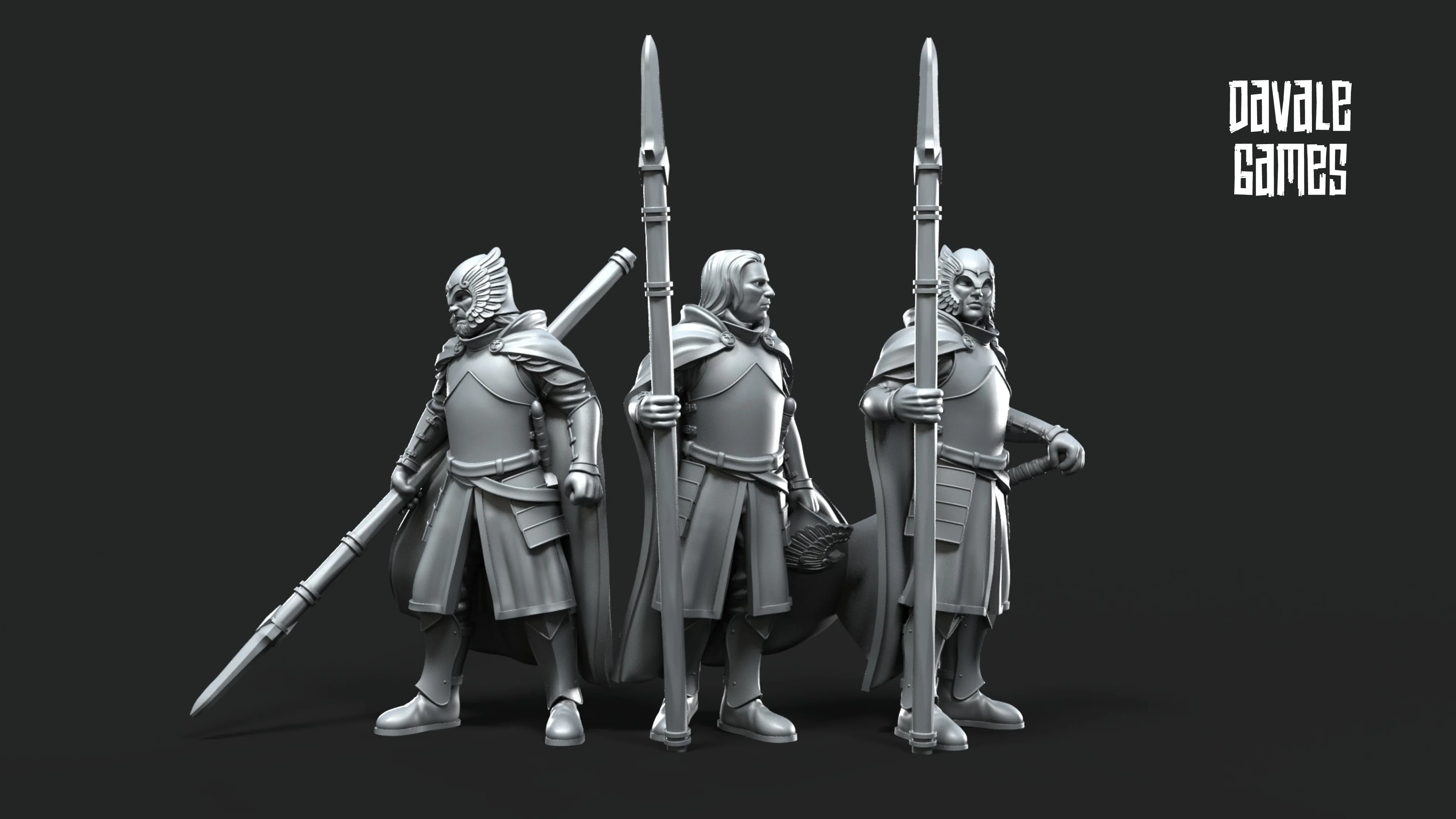 Grey Castle Court Guards - Spear - Image 2