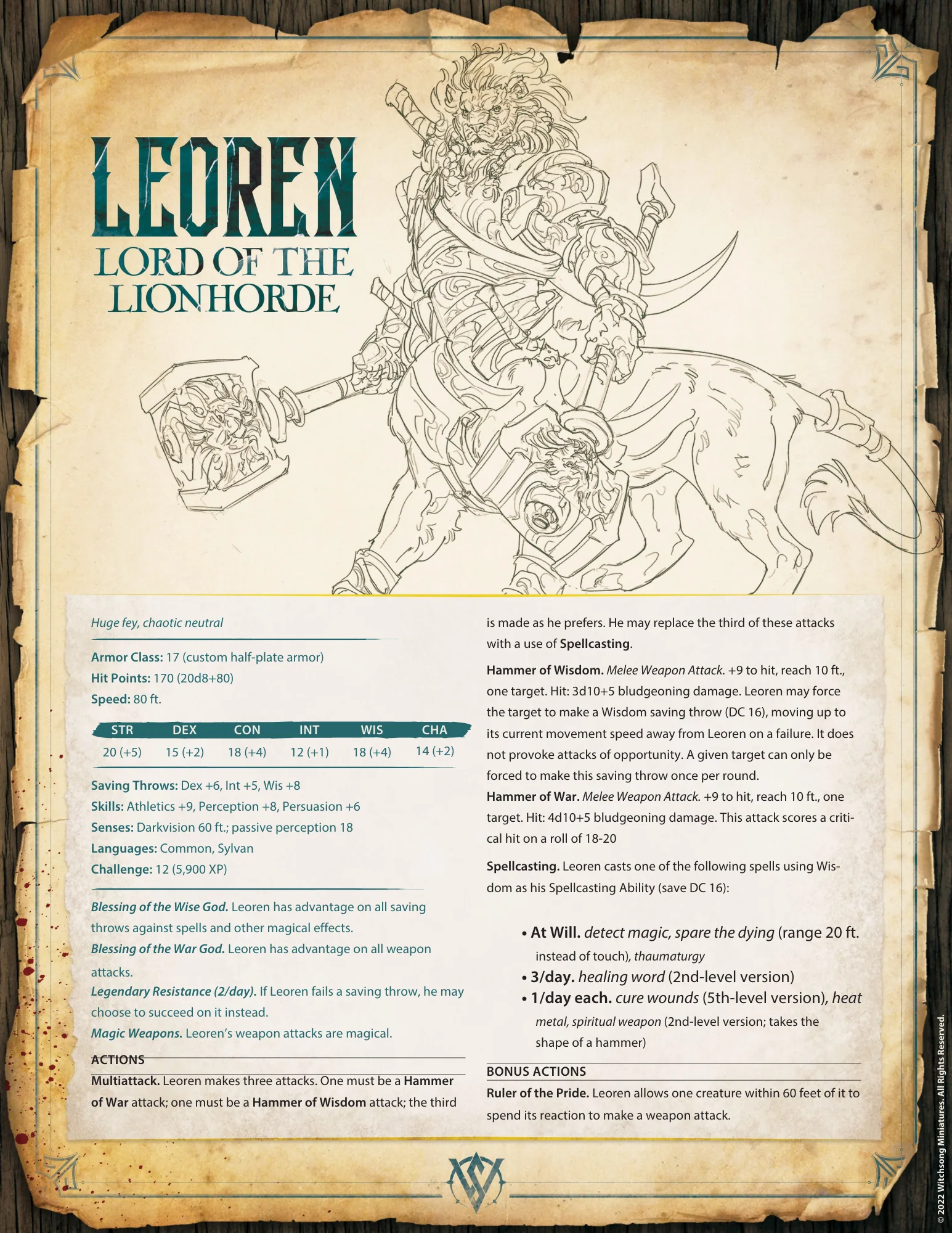 Leoren, Lord of the Lionhorde - Image 3