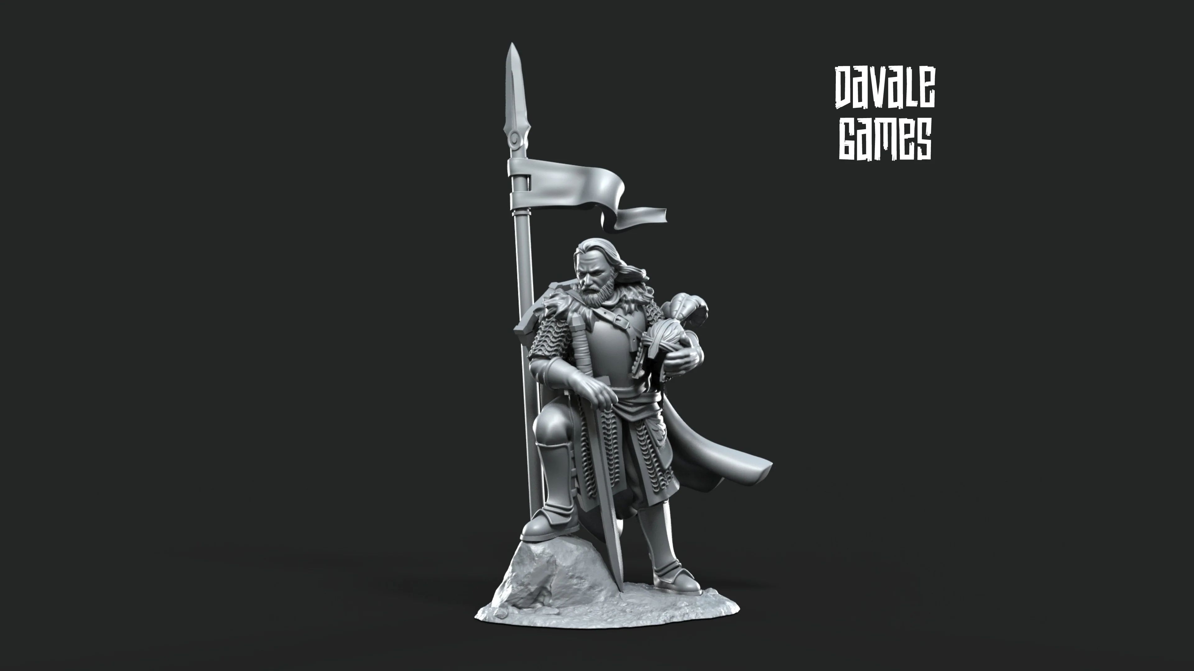 North Warrior Captain with Spear and Shield - Image 4