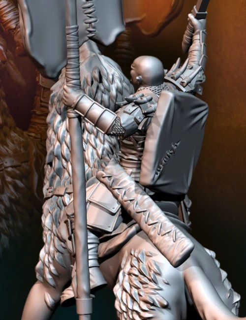 Orc Warg Rider with Banner - Image 3