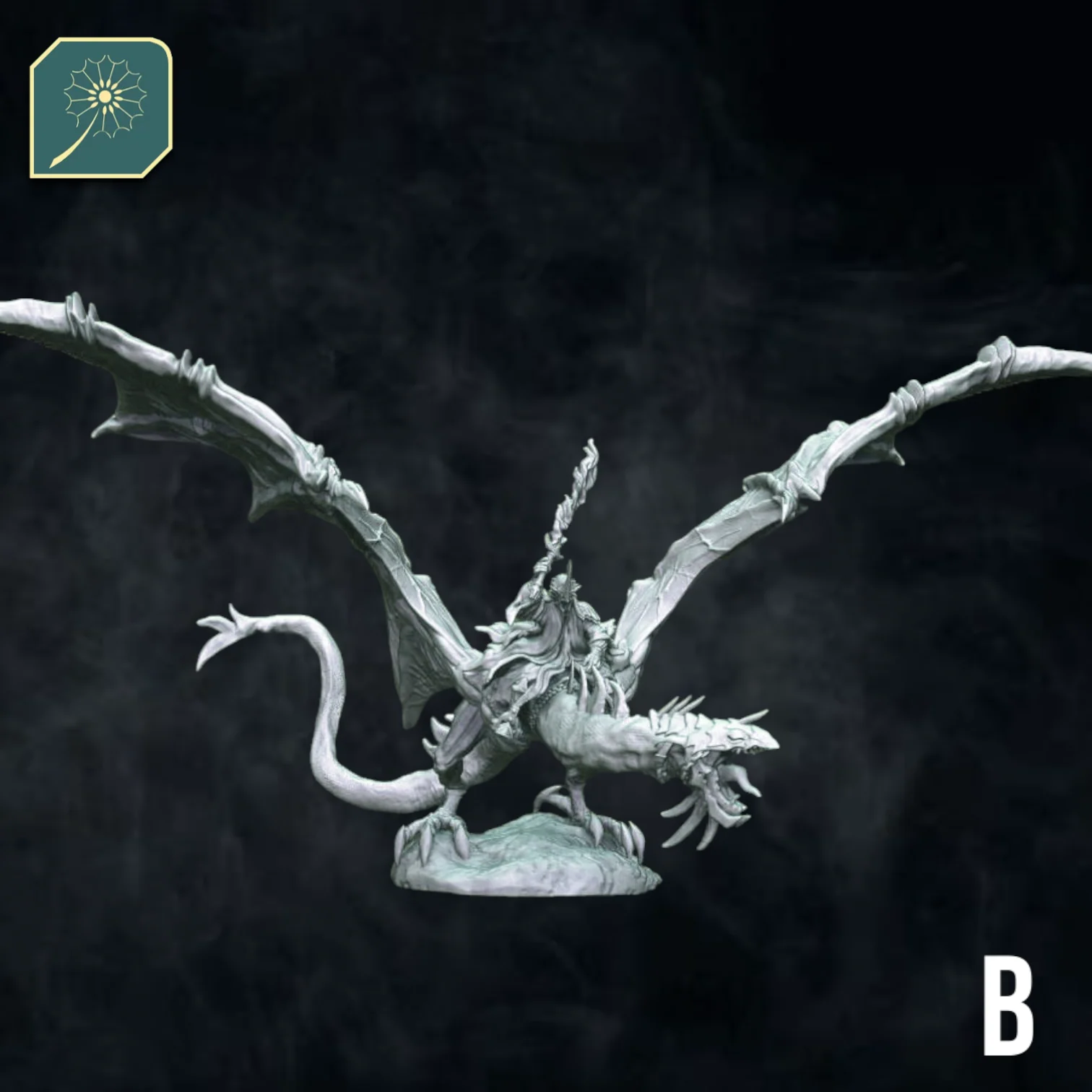 Wraith on Flying Serpent - Crouched - Image 2